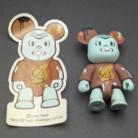 Toy2R Other - 2006 Qee Ox Op Series 3 GARY TAXALI Poof 2.5" Art Toy2r FIGURE w/ Sticker Lot